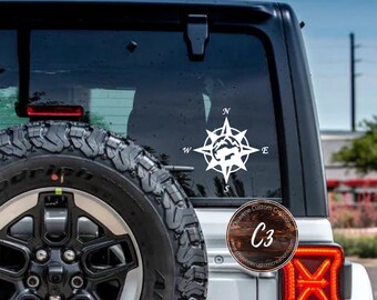 Compass Offroad Vehicle Car Decal/Compass Decal/Car Decal/Vinyl Decal