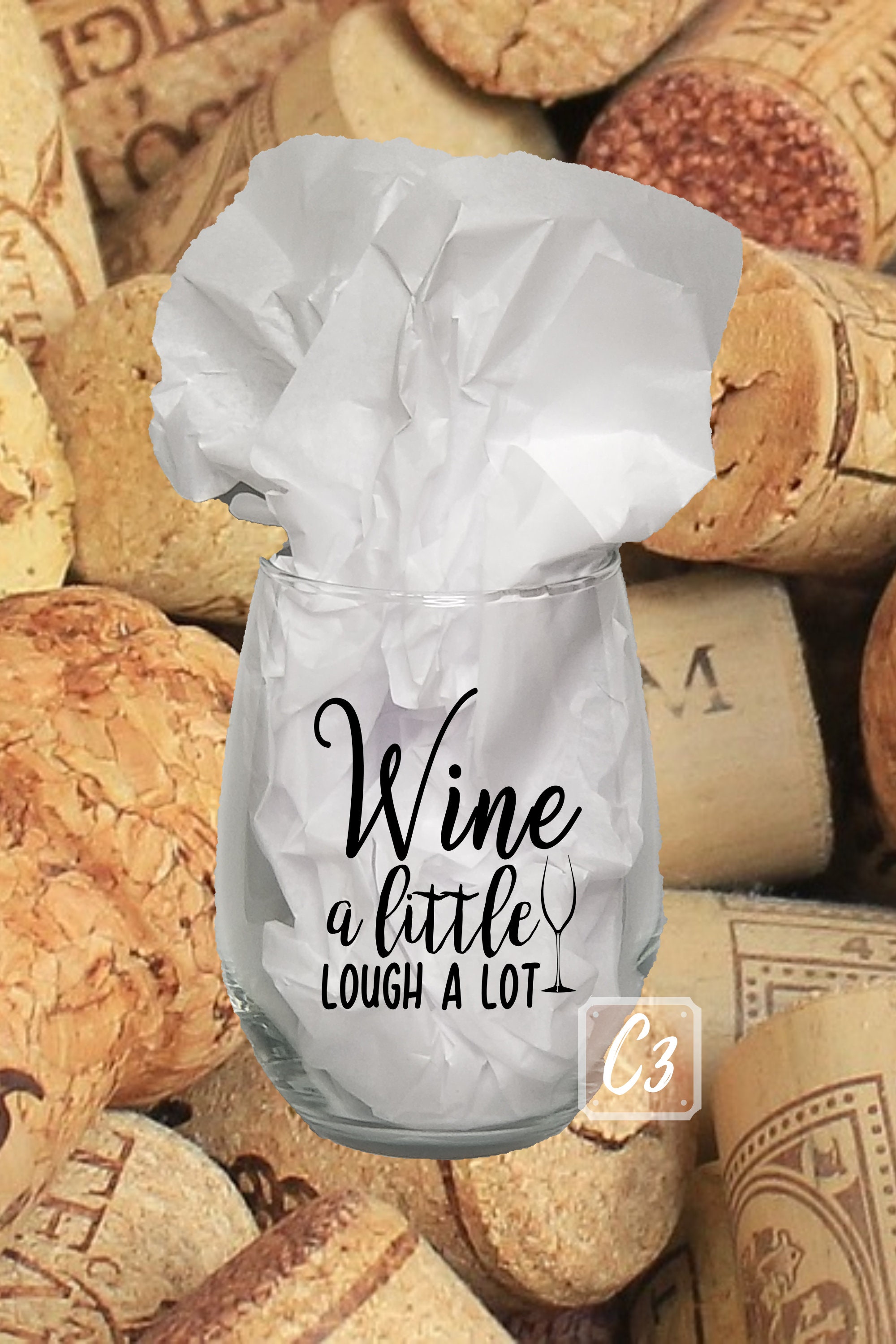 Custom Stemless Wine Glass Personalized Stemless Wine Glass - Etsy