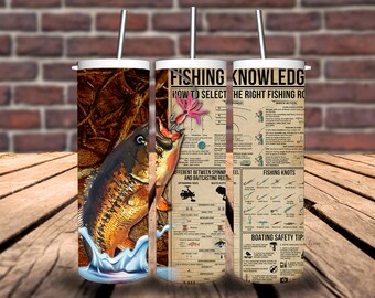 Fishing Knowledge 20oz Tumbler/Fishing Tumbler