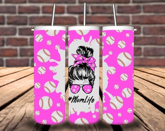 Mom Life 20oz Tumbler/Baseball Tumbler