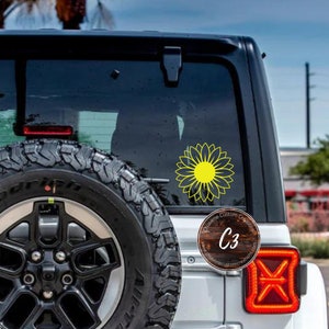 Sunflower Decal/Car Decal/Vinyl Decal