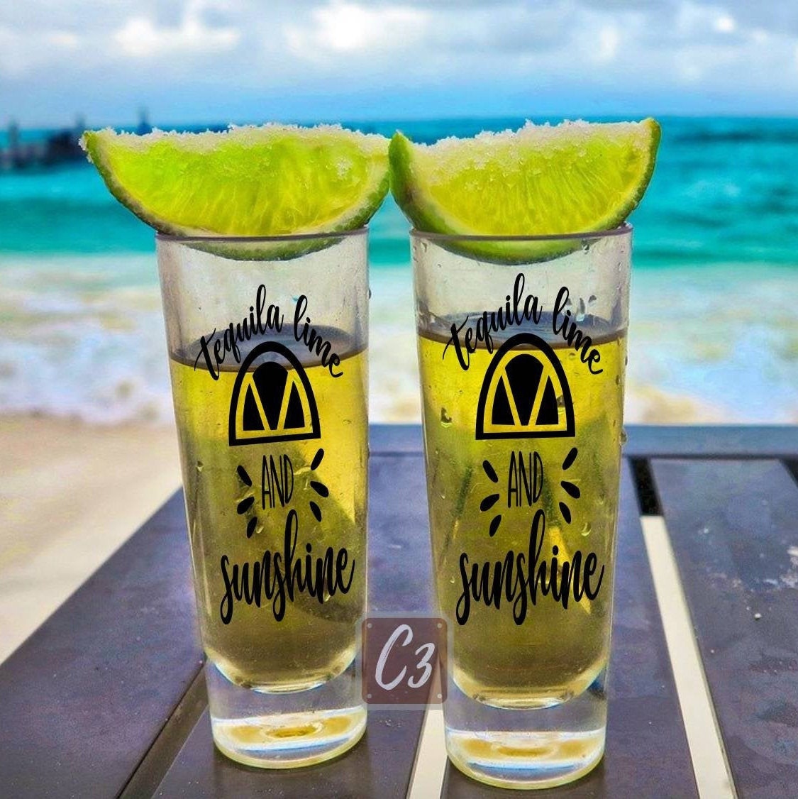 Tequila Shot Glasses, Funny Shot Glasses, Vinyl Decal Glass, Shot Glass