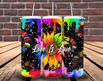 Love is Love 20oz Tumbler/LGBT Tumbler/Pride Tumbler