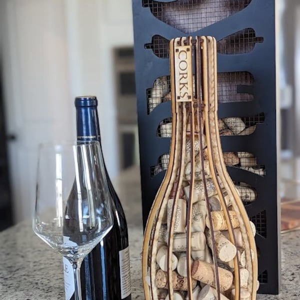 Wooden Wine Bottle Cork Saver (Download SVG ONLY)