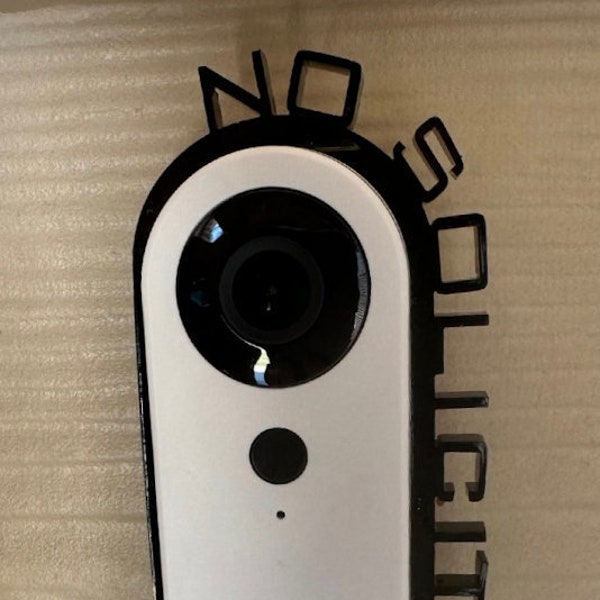 No Soliciting (SimpliSafe Doorbell Surround)