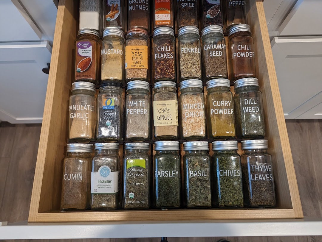 Custom Spice Rack Insert Custom Spice Drawer Rack Insert (download SVG Only) - Etsy
