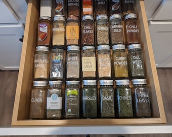 Custom Spice Drawer Rack Insert (Download SVG Only)