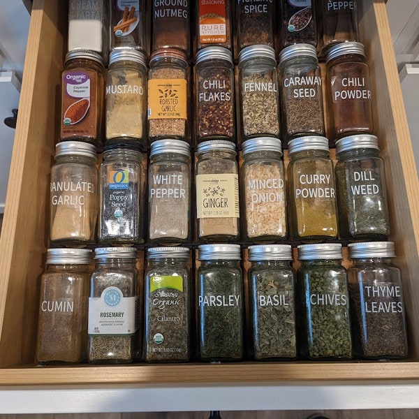 Custom Spice Drawer Rack Insert (Download SVG Only)