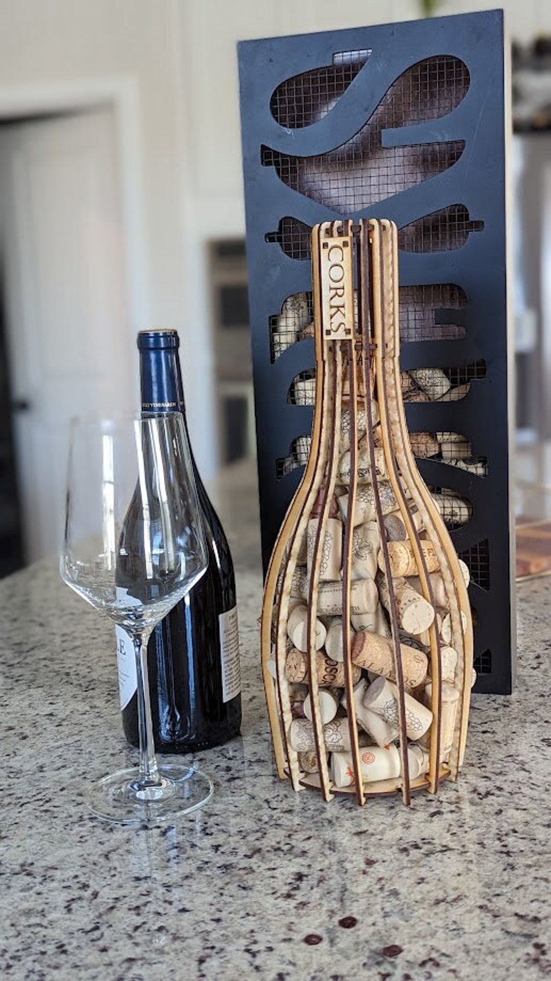 Wooden Wine Bottle Cork Saver SVG ONLY Etsy