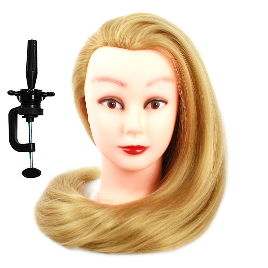 Male Human Hair Beard Mannequin Head Cosmetology Barber Hairdresser  Training Doll Manikin 