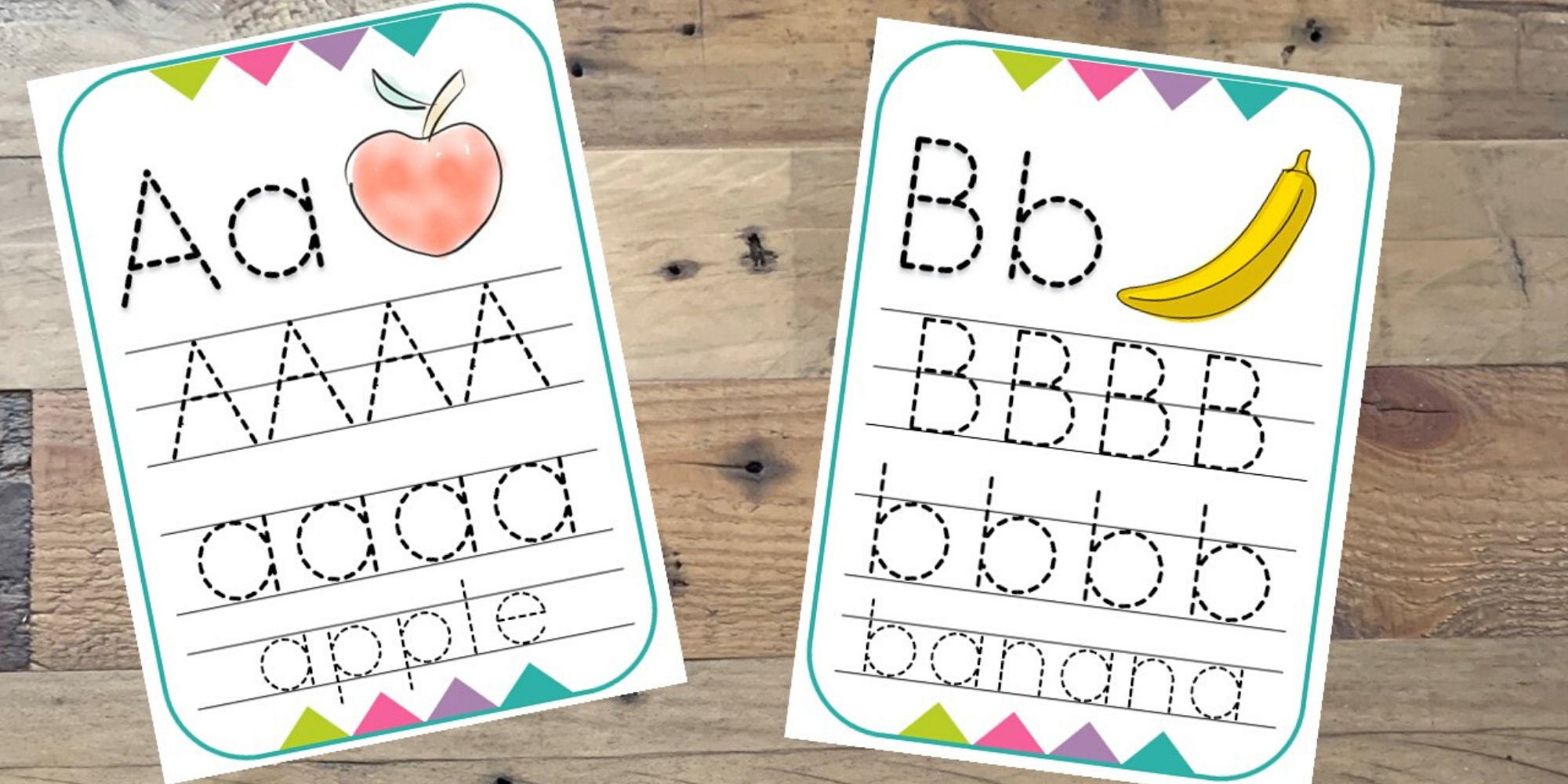 Printable Alphabet Tracing Cards Instant Download | Etsy