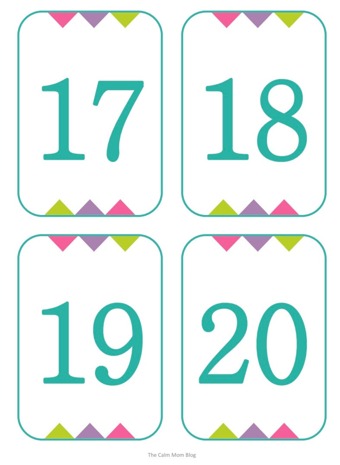 Printable Number Cards 1-100 Instant Download (Download Now) - Etsy