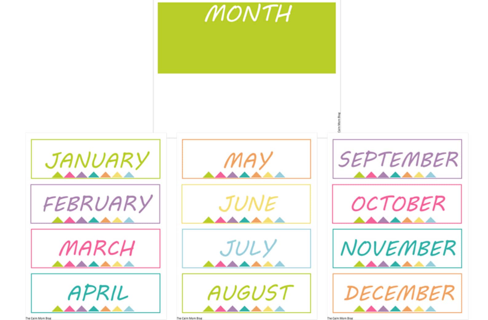Printable Daily Children's Calendar, Instant Download - Etsy
