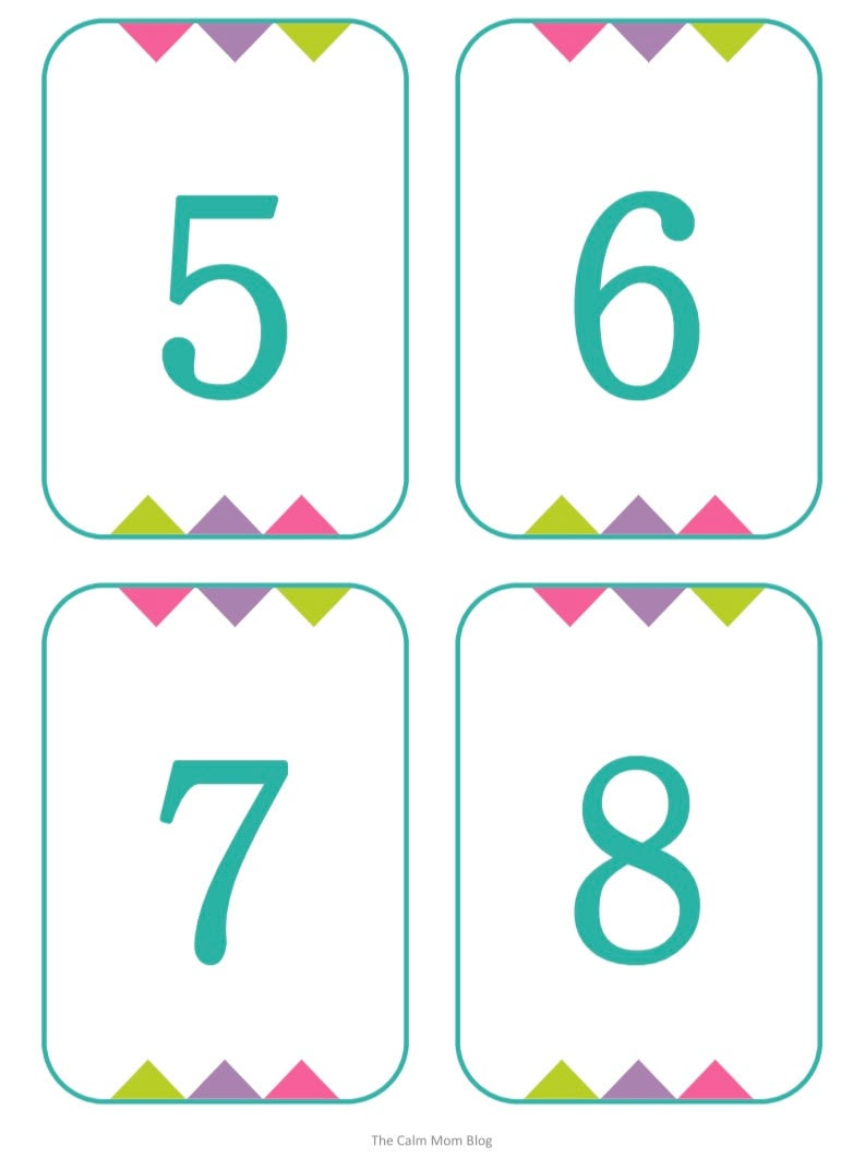 Printable Number Cards 1-100 Instant Download - Etsy