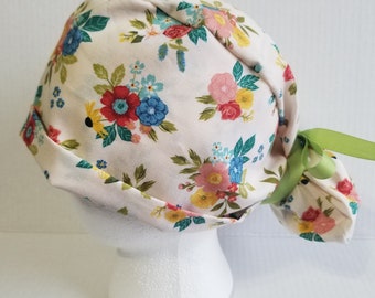 PW Floral Ponytail Hat