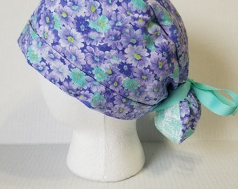 Purple Flower Ponytail