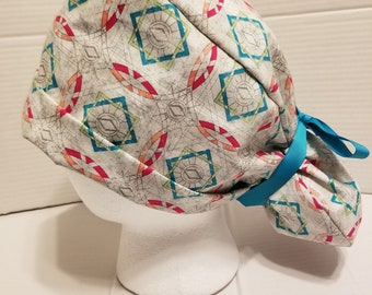 Geometric Pony Tail Hat