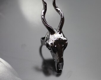 deer skull ring