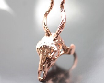 deer skull ring