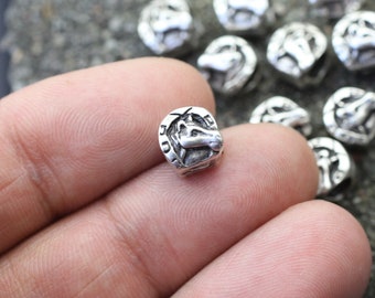 Antiqued Silver Pewter Horse Bead with Saddle 4 Jewelry Craft Beads Horses Pb9 Antiqued Silver Pewter Horse Bead with Saddle 4 Jewelry Craft Beads Horses Pb9
