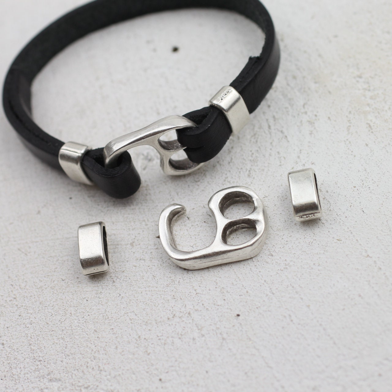 5 sets Clasp for Leather Bracelet Bracelet Hook Clasp with 2 Etsy