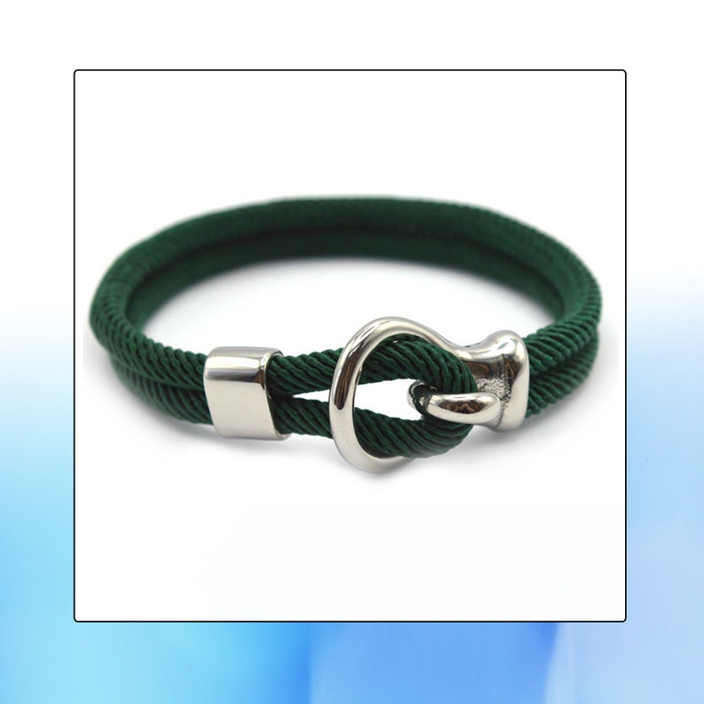Bracelet Clasp Set, Hook Connector and Slider Bead Stainless Steel Bracelet Supplies, Hook Clasp for Leather Bracelet, DIY Jewelry for Men image 6