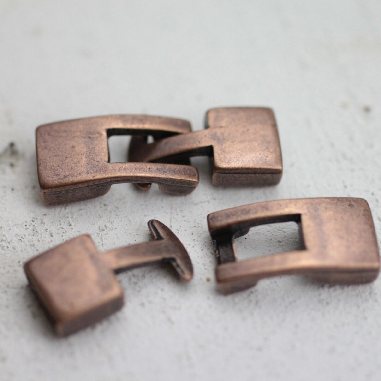 Bracelet Clasps Interlocking Clasps Antique Copper Clasp for Etsy