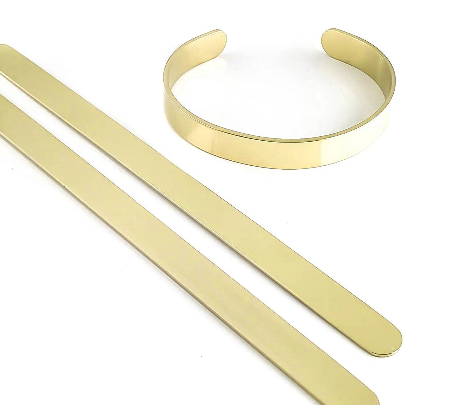 Bracelet Blanks for stamping 6mm Raw Brass Bracelet Blank Etsy