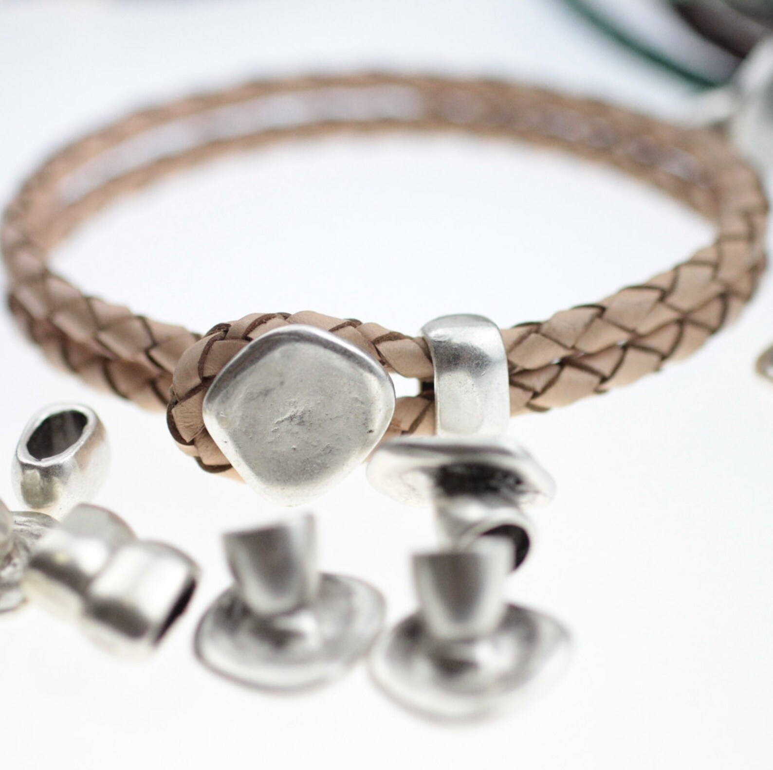 Button Clasp Set for 4 mm Leather Bracelets Clasp for Etsy