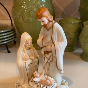 Nativity Porcelain Vintage Figurine