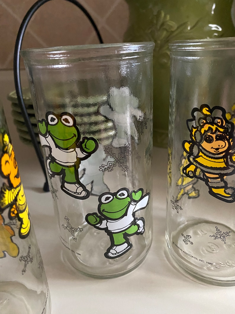 The Muppet Babies Kraft Vintage Jelly Jar Glasses - Set of 4 - 1989 - Etsy