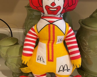 Ronald McDonald Vintage Plush Doll - 1977