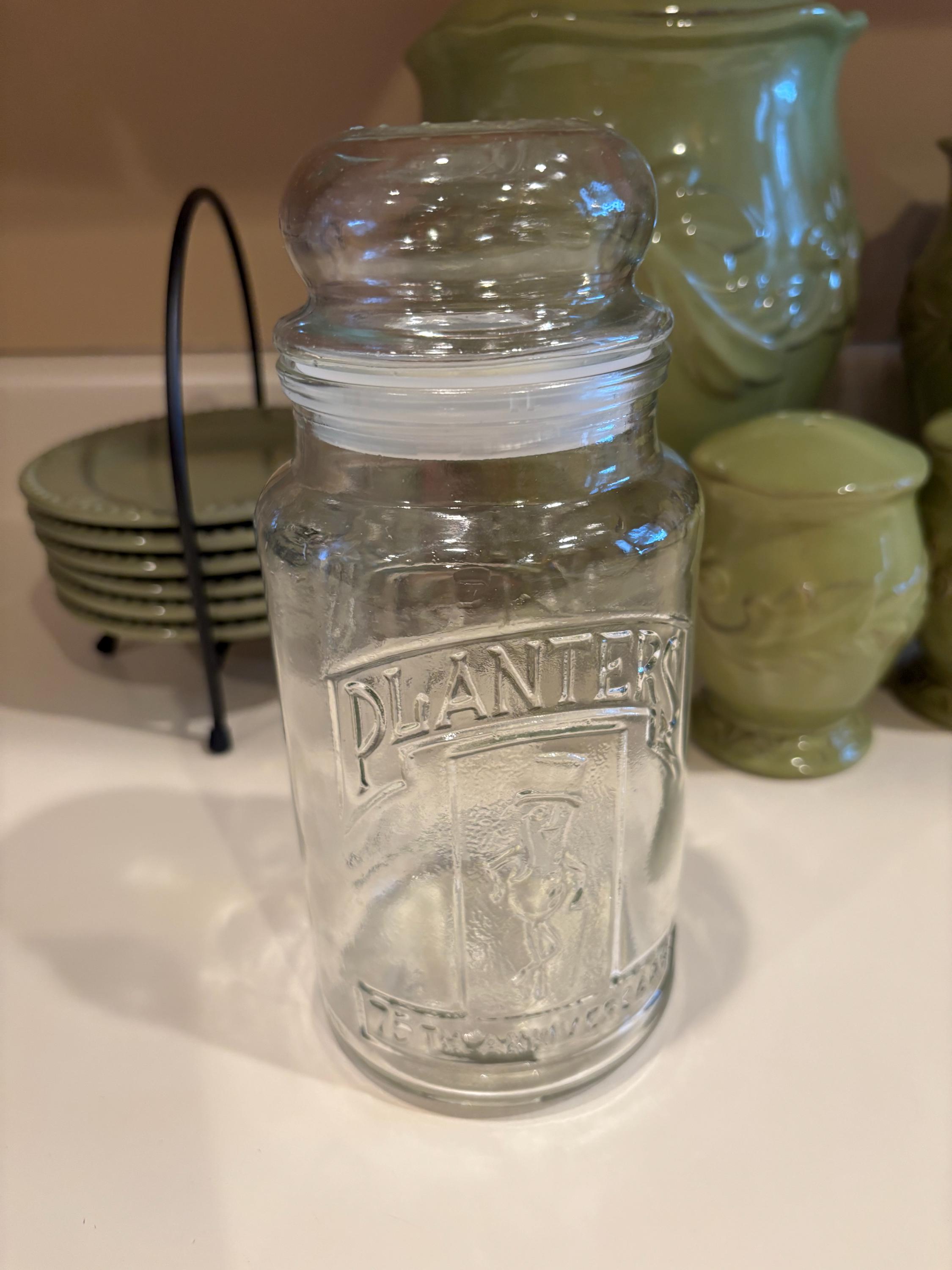 Mr peanut 75th anniversary glass jar - Etsy 日本