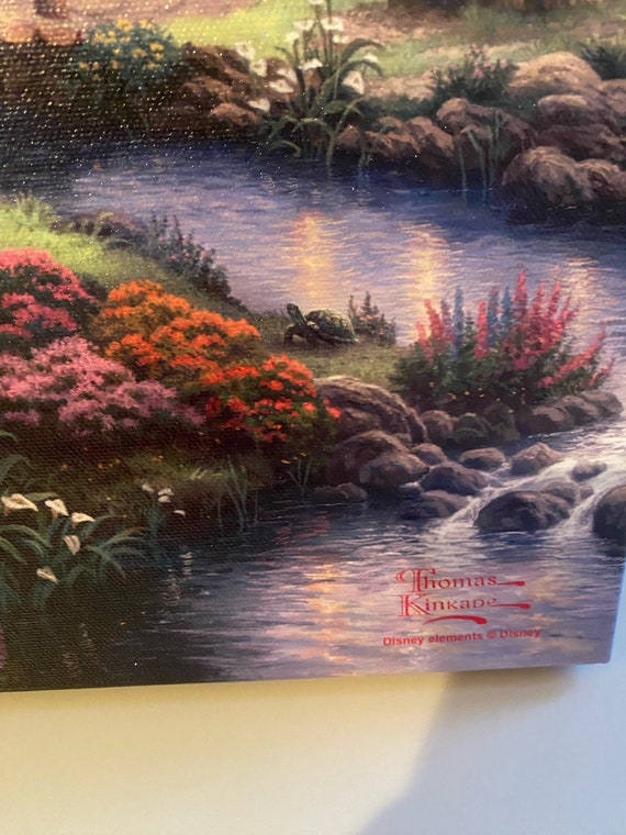 Thomas Kinkade トーマスキンケード 光る 絵画 トーマスキンケード Amazon.co.jp: トーマス・キンケード ディズニー 月光で踊る美女