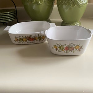 Corningware Spice of Life Vintage Auflaufformen - 2er Set