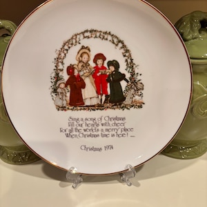 Talerz świąteczny Holly Hobbie Vintage 1974 - pamiątkowy