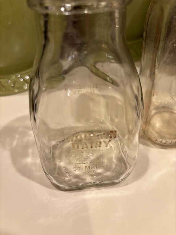 希少品】Hill View Dairyヒルビュー デイリー ガラスミルクボトル 希少