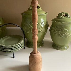 Vintage Wooden Potato Smasher - 1930-40