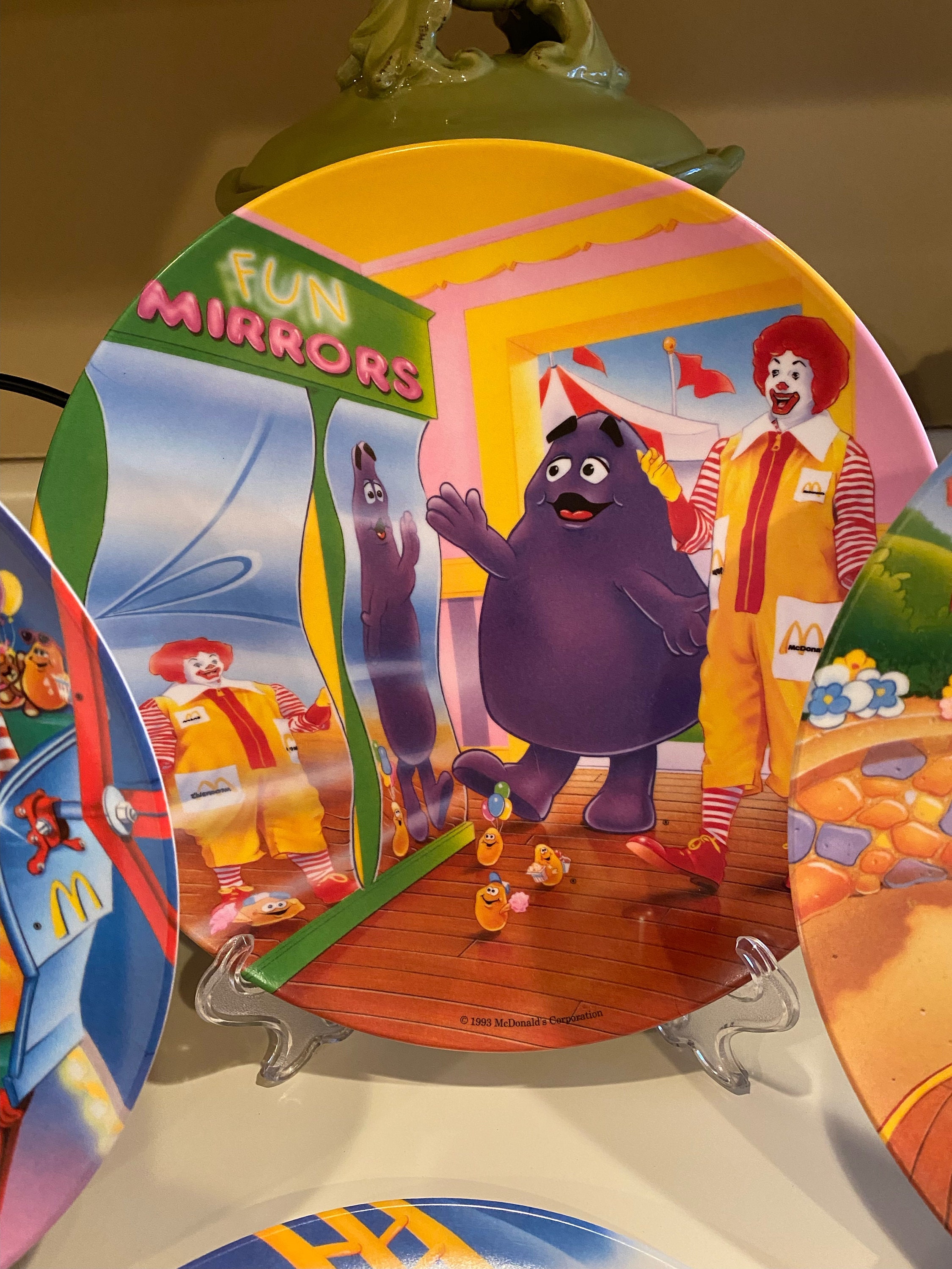 マクドナルド アミューズメント パーク ヴィンテージ プレート - 4 枚