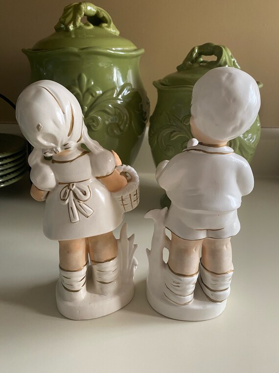 Brinnco Japan Porcelain Girl and Boy Figurine Set - 1950's - Etsy