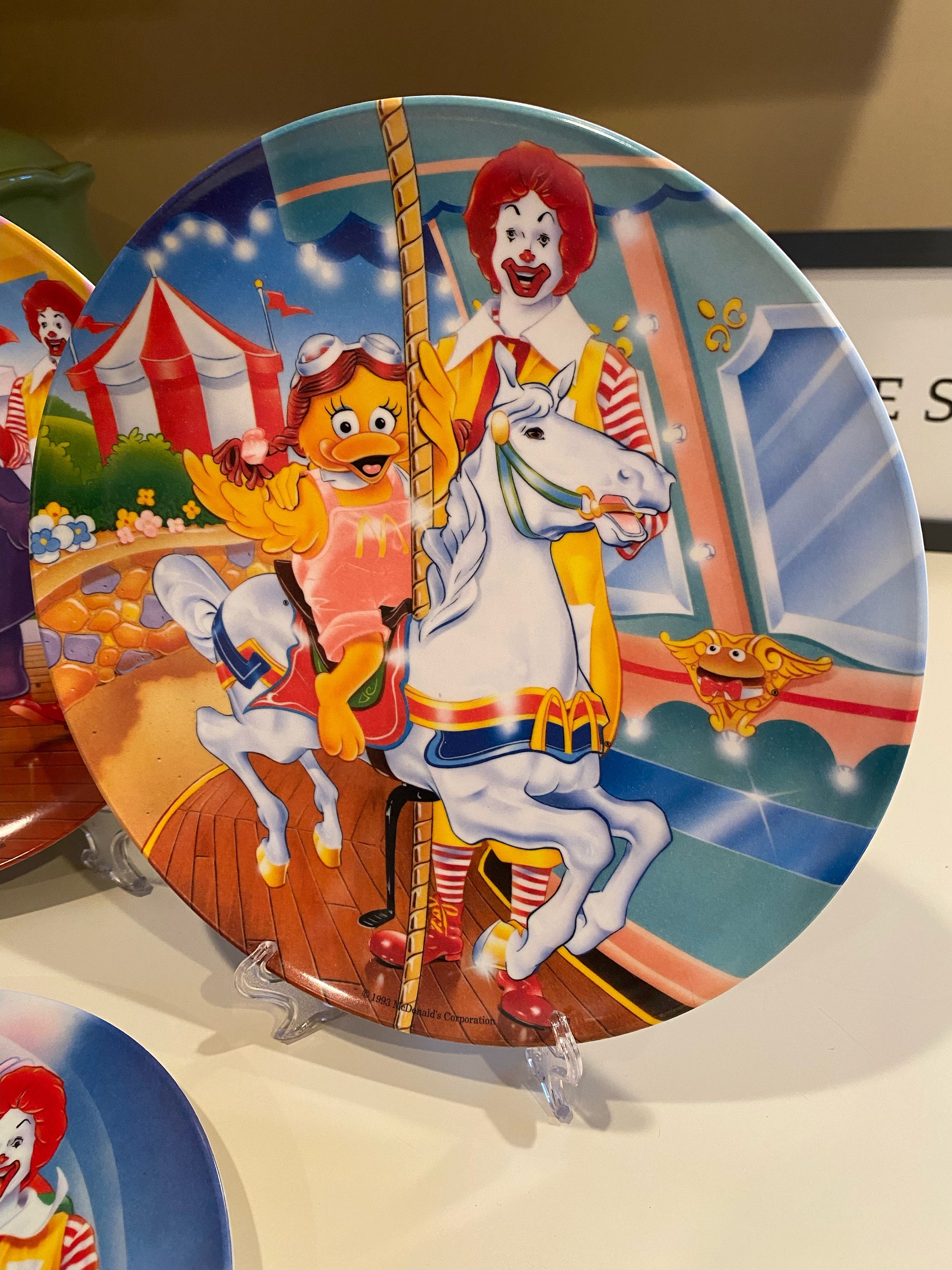 マクドナルド アミューズメント パーク ヴィンテージ プレート - 4 枚