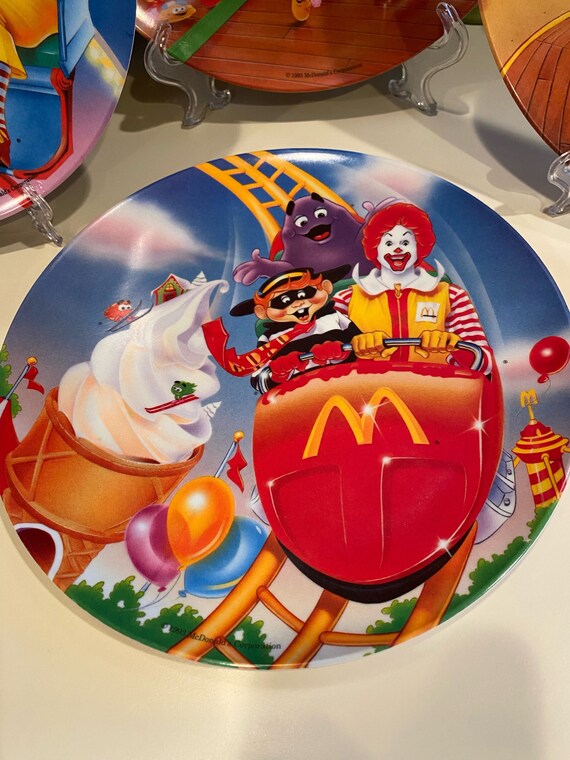 Mcdonalds Amusement Park Vintage Plates - Set of 4 - Etsy