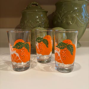 Anchor hocking orange juice glass - Etsy 日本