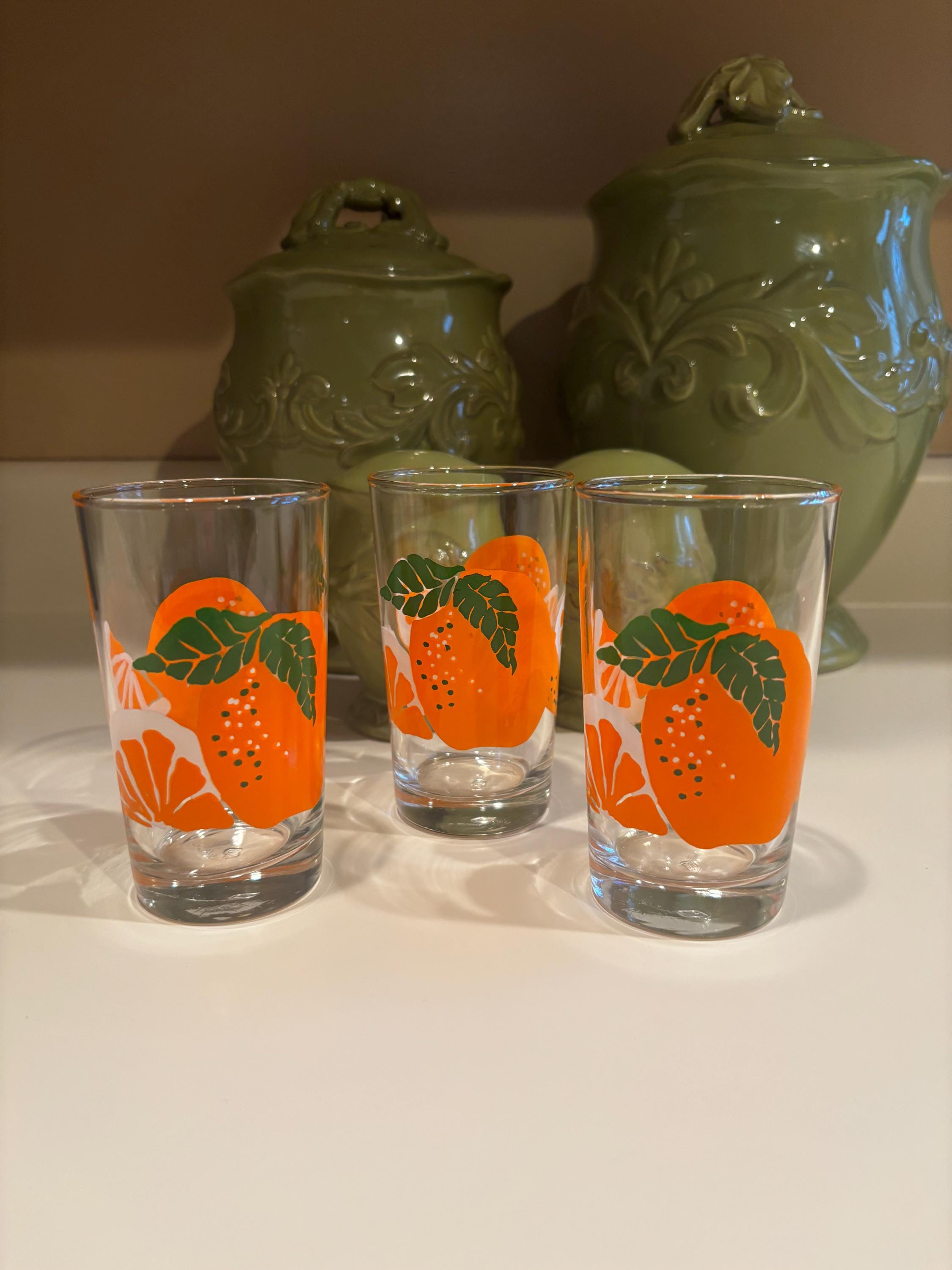 Anchor hocking orange juice glass - Etsy 日本