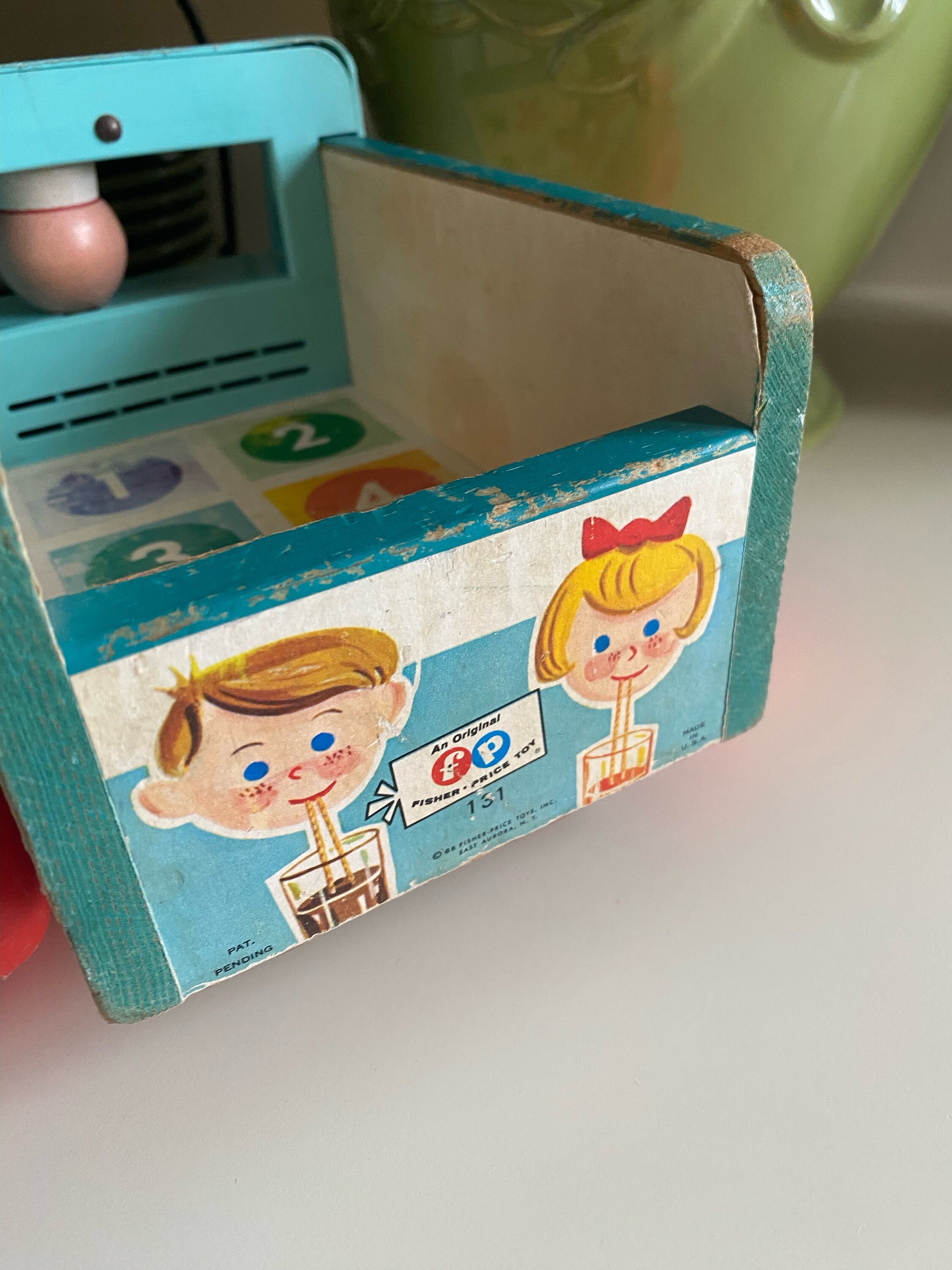 ヴィンテージ フィッシャープライス ミルクワゴン プルトイ