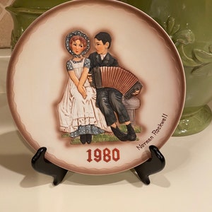 Norman Rockwell Vintage Limited Edition &quot;Lovers&quot; Plate - 1980