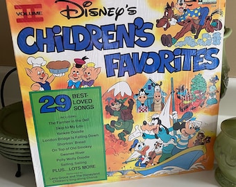 Walt Disney's Official Children's Favorites Songs Vinyl Record - Etsy