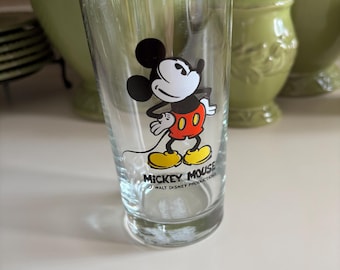 Disney Mickey Mouse Vintage Glass - 1970s