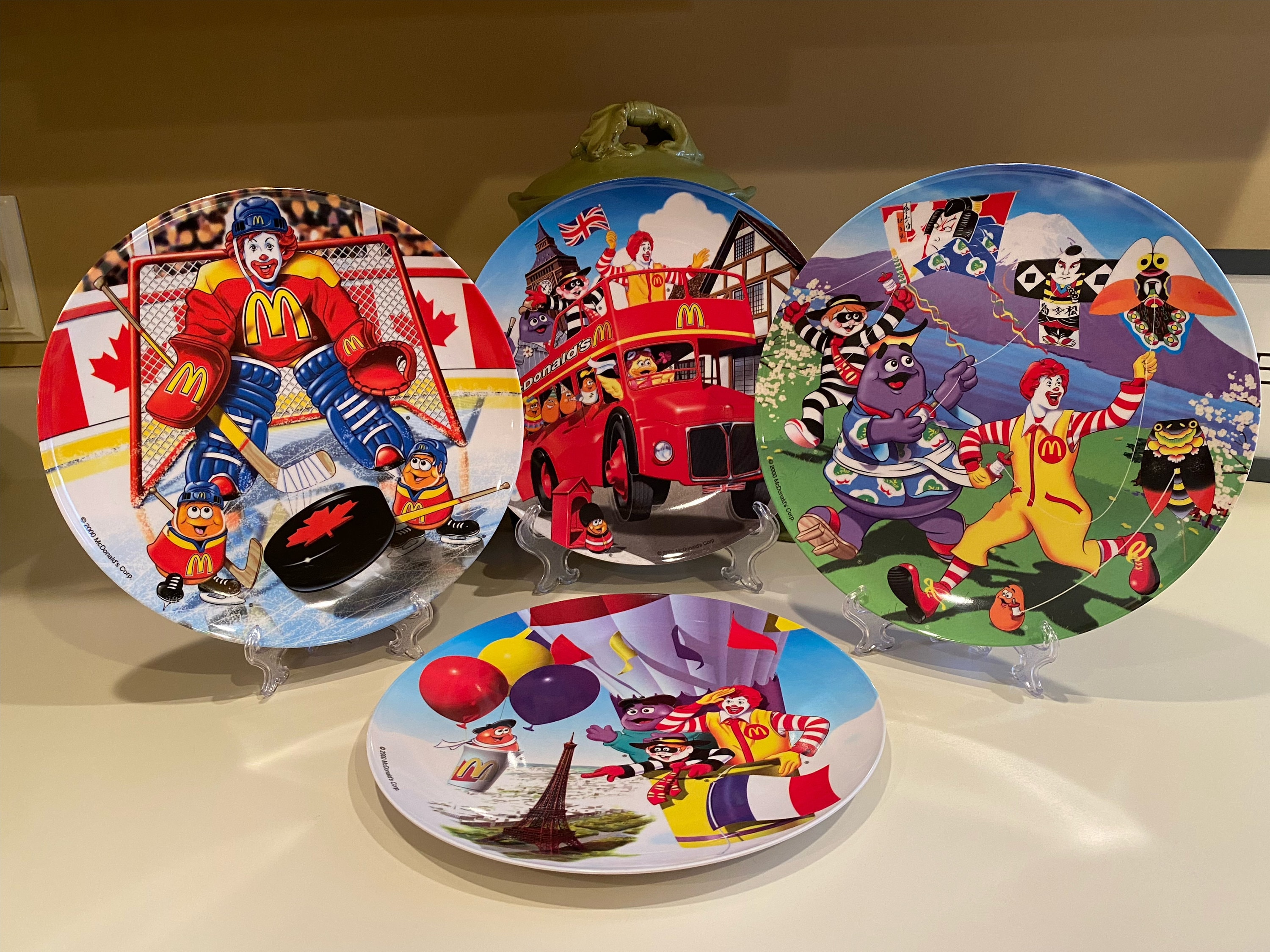 Mcdonalds Olympics Vintage Plates -set of 4 - Etsy