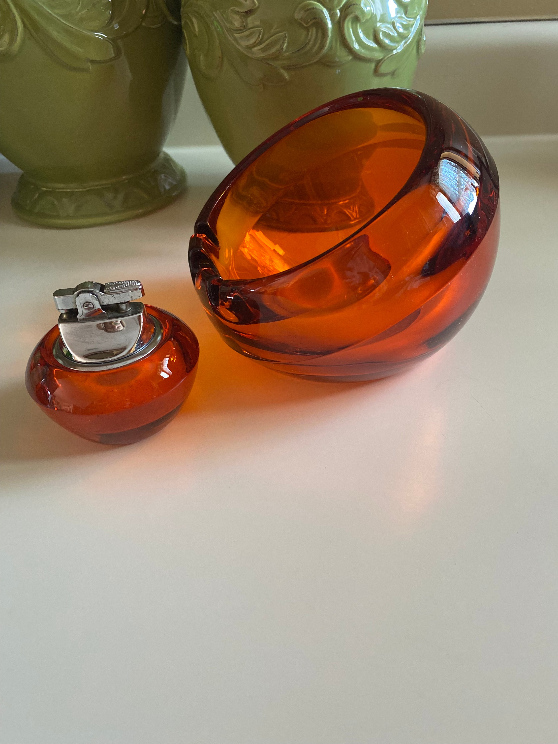 Viking Vintage Orb Ashtray and Lighter Set - 1950's - Etsy Viking Vintage Orb Ashtray and Lighter Set - 1950's - Etsy
